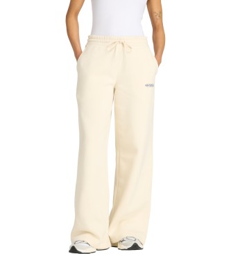 New Balance para mujer. WP53903 Pantalón Reimagined Fleece Wide Leg beige (XL), Casual, Algodón