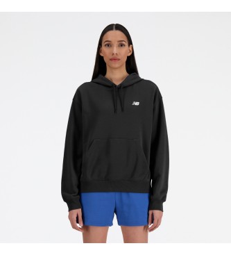 New Balance para mujer. WT41510 Sudadera Sport Essentials Fleece negro (XL), Casual, Deportivo, Algodón, Multideporte