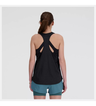 New Balance para mujer. WT41250 Camiseta sin mangas negro (L), Casual, Deportivo, Multideporte, Poliéster, Sin mangas / Tirantes