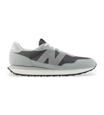 New Balance para hombre. M237V1_LI Zapatillas 237 verde (40.5), Plano, Ante, Cordones, Casual