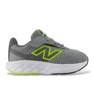New Balance unisex Zapatillas 520 Airplane Hook & Loop gris (04 M = 36)