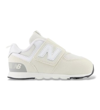 New Balance unisex Zapatillas 574 NEW-B Hook & Loop blanco