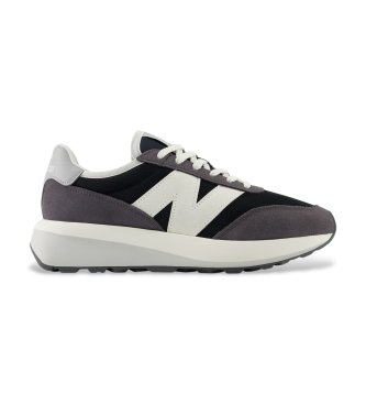 New Balance unisex Zapatillas de piel 370 gris