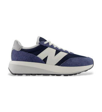New Balance para hombre. U370V1 Zapatillas de Piel 370 marino (45), 3 a 5cm, Cordones, Casual
