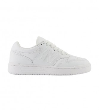 New Balance för kvinnor. GSB480V1 Läderskor 480 vit (37.5), Hud, Karta, Nyckelband, Casual