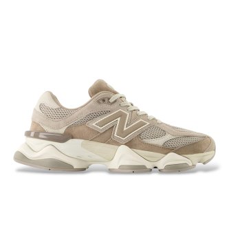 New Balance Unisex. U9060V1 Sneakers In Pelle 9060 Beige (42), Basso, Crosta, Stringhe, Casual