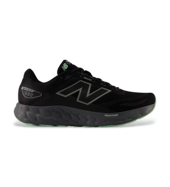 New Balance para hombre. M680WV8 Zapatillas Fresh Foam 680 v8 Waterproof negro (41.5), 1 a 3cm, Cordones, Casual, Deportivo, Running, Multid
