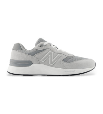 New Balance para hombre. M880V7_CA Zapatillas Fresh Foam Walking 880 v7 gris (45), Plano, Ante, Cordones, Casual