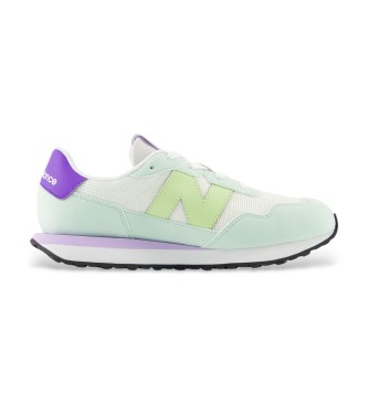 New Balance para mujer/niña. G237V1_KL Zapatillas 237 Lace verde (35.5), Plano, Cordones, Casual, moda infantil
