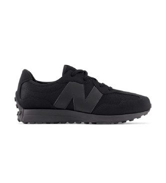 New Balance unisex para niños. GS327V1 Zapatillas 327 negro (21 W), Plano, Cordones, Casual, Deportivo, moda infantil