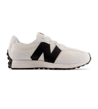 New Balance unisex para niños. GS327V1 Zapatillas 327 blanco (38 W), Plano, Cordones, Casual, moda infantil
