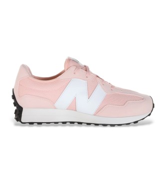 New Balance Unisex Para CriançA. GS327V1 Sapatos 327 Cor-De-Rosa (36), Plano, CordãO, Casual, Moda Infantil-image