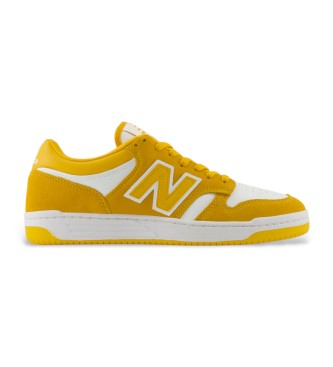 New Balance para hombre. BB480LV1 Zapatillas 480 amarillo (44), Plano, Cordones, Casual, Deportivo, Multideporte