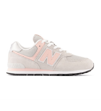New Balance unisex para niños. GC574V1 Zapatillas 574 gris (20.5 W), Plano, Cordones, Casual, Deportivo, Running, moda infantil