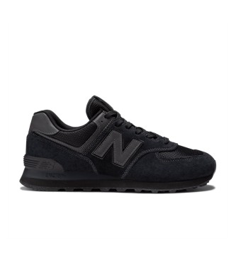 New Balance para hombre. ML574V3 Zapatillas 574 Núcleo negro (38.5 2E), Plano, Cordones, Casual