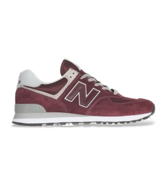New Balance para hombre. ML574V3 Zapatillas 574 granate (44 2E), Plano, Cordones, Casual