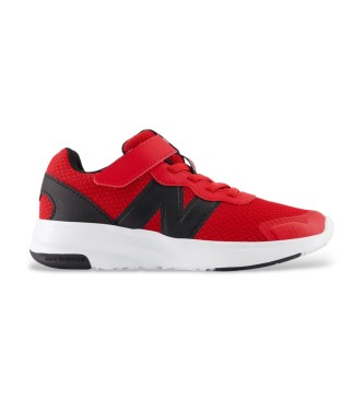 New Balance unisex para niños. P578V1_KP Zapatillas 578 Hook & Loop rojo (03M = 35), Plano, Cordones, Velcro, Casual, moda infantil