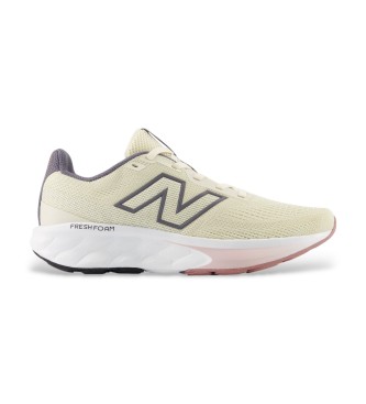 New Balance para mujer. W520V9 Zapatillas Fresh Foam 520 v9 beige (41.5 D), Tela, Plano, Cordones, Casual, Deportivo, Multideporte