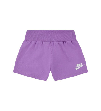 Nike para niña. 36L851 Pantalones cortos Jersey Short lila (7/6años= 116/122cm), Casual, Deportivo, Algodón, Multideporte, moda infantil
