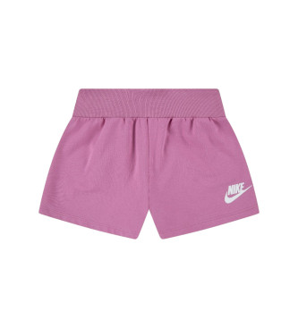 Nike para niña. 36L851 Pantalones cortos Jersey Short rosa (7/6años= 116/122cm), Casual, Deportivo, Algodón, Multideporte, moda infantil