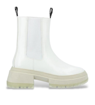 NO NAME para mujer. NNYMRN0 Botines en charol impermeable Strong Jodhpur blanco (39), 3 a 5cm, Ninguno, Casual