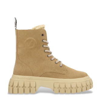 NO NAME para mujer. PNYPVS0 Botines de Piel Gravity marrón (39), 1 a 3cm, Cremallera, Casual, NO NAME outlet 2024.