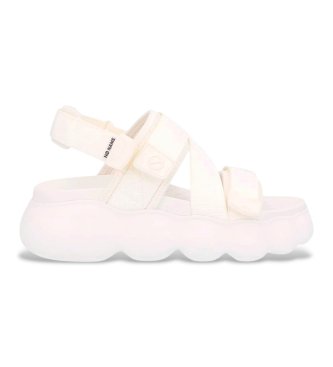 NO NAME para mujer. ONWENN0 Sandalias Gong Straps beige (37), Tela, Plano, Velcro, Casual