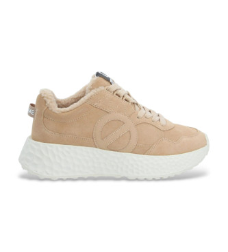 NO NAME para mujer. NNVESC0 Zapatillas Carter Jogger beige (36), 1 a 3cm, Cordones, Casual, Poliéster reciclado