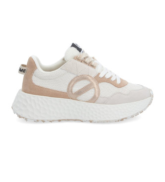 NO NAME para mujer. NNVEKSD Zapatillas Carter Jogger de piel beige, bronce (40), 3 a 5cm, Cordones, Casual