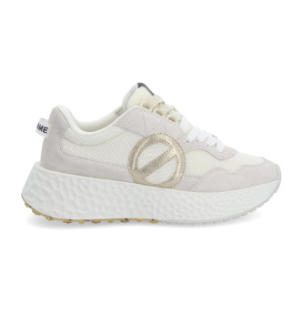 NO NAME para mujer. NNVEKSD Zapatillas Carter Jogger de piel beige (36), 3 a 5cm, Cordones, Casual