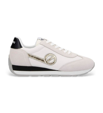NO NAME para mujer. KNHRBK0 Zapatillas de piel City Run Jogger blanco (36), Plano, Casual