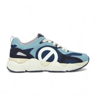 NO NAME para hombre. QNVLNS0 Zapatillas de piel Krazee azul (43), 3 a 5cm, Ante, Cordones, Casual, NO NAME outlet 2024.