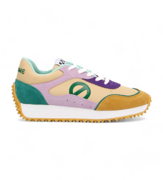 NO NAME para mujer. LNIATN0 Zapatillas de piel Punky multicolor (39), Azul, Plano, 3 a 5cm, Cordones, Casual, NO NAME outlet 2024.