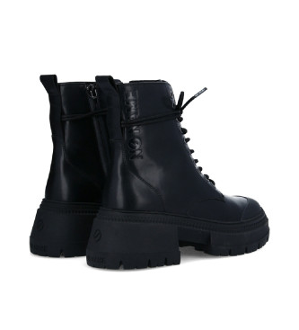 NO NAME para mujer. NNYKNR0 Botines de piel de estilo militar con plataforma y cierre de cordones Strong Ranger negro 3