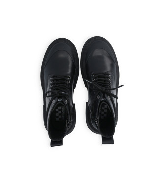 NO NAME para mujer. NNYKNR0 Botines de piel de estilo militar con plataforma y cierre de cordones Strong Ranger negro 4