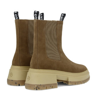 NO NAME para mujer. NNYMVS0 Botines de piel con plataforma Strong Jodhpur marrón 3