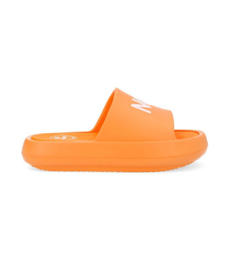 NO NAME para mujer. QNXAEV0 Chanclas Clover clog naranjas (35/36), Plano, Ninguno, Casual, Beachwear