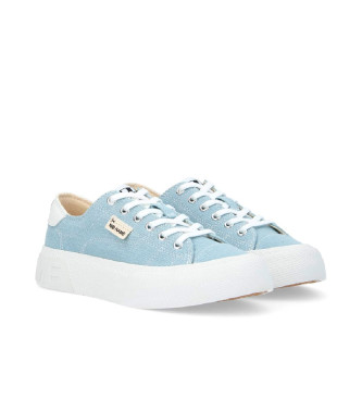 NO NAME para mujer. QNBCDN0 Zapatillas de lona de tejido vaquero lavado con pespuntes Reset Sneaker azul 2