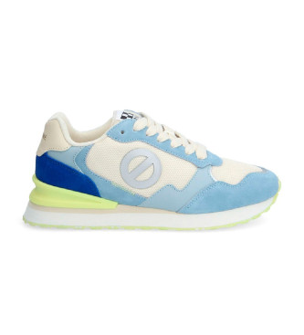 NO NAME para mujer. QNIPSME Zapatillas de Piel Tova Runner azul (37), Plano, Cordones, Casual