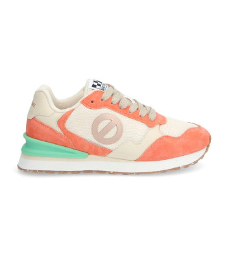 No Name Para Mujer. Qnipsme Zapatillas De Piel Tova Runner Naranja (38), Plano, Cordones, Casual-image
