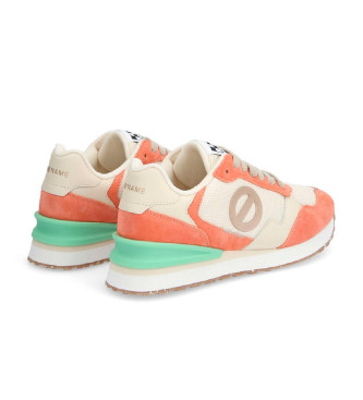NO NAME para mujer. QNIPSME Zapatillas de Piel Tova Runner naranja 3