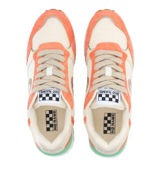 NO NAME para mujer. QNIPSME Zapatillas de Piel Tova Runner naranja 4