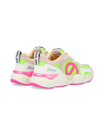 NO NAME para mujer. PNVKNS0 Zapatillas de piel Krazee Runnerconfeccionada con materiales reciclados y suela ligera gráfica multicolor (40), 3