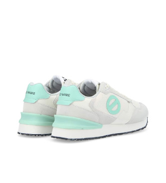 NO NAME para mujer. QNIPSM0 Zapatillas de piel y malla Tova Runner con suela ligera gris claro 3