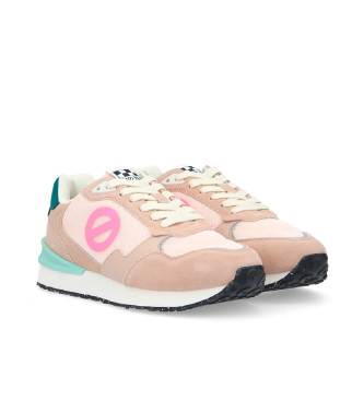 NO NAME para mujer. QNIPSM0 Zapatillas de piel y malla Tova Runner con suela ligera nude 2