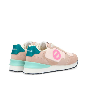 NO NAME para mujer. QNIPSM0 Zapatillas de piel y malla Tova Runner con suela ligera nude 3