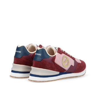 NO NAME para mujer. QNIPSK0 Zapatillas de piel y lona Tova Runner con suela ligera granate 3