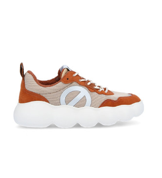 NO NAME para mujer. MNWBMS0 Zapatillas deportivas Gong Runner con cordones y suela ultraligera naranja (36), Plano, Casual