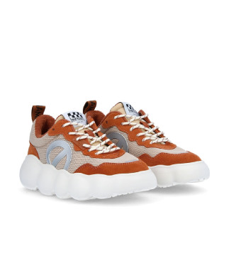 NO NAME para mujer. MNWBMS0 Zapatillas deportivas Gong Runner con cordones y suela ultraligera naranja 2
