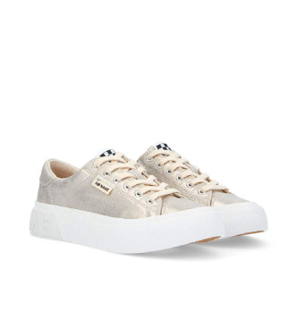 NO NAME para mujer. QNBCDS0 Zapatillas deportivas Reset Sneaker con parte superior metalizada y suela ligera dorado 2